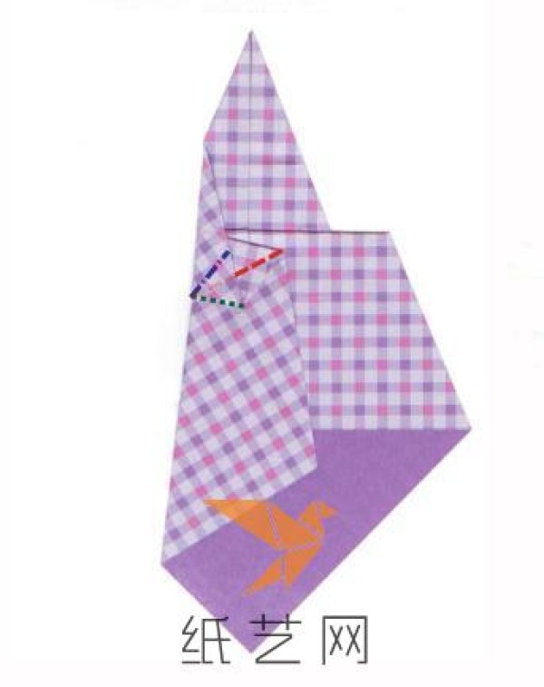 Tutorial on how to make an origami tie for Father’s Day greeting card