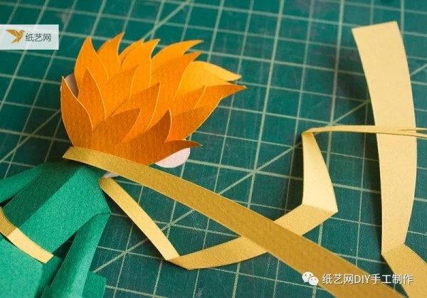 Illustrated tutorial for paper carving on the theme of The Little Prince