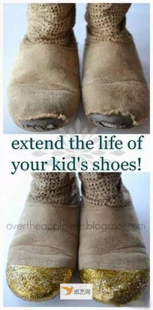 Steps to renovate old baby shoes