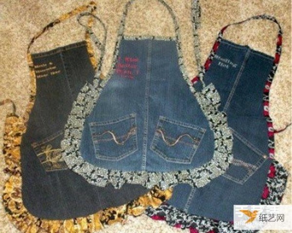 Wonderful handmade products using discarded jeans transformed into beautiful crafts