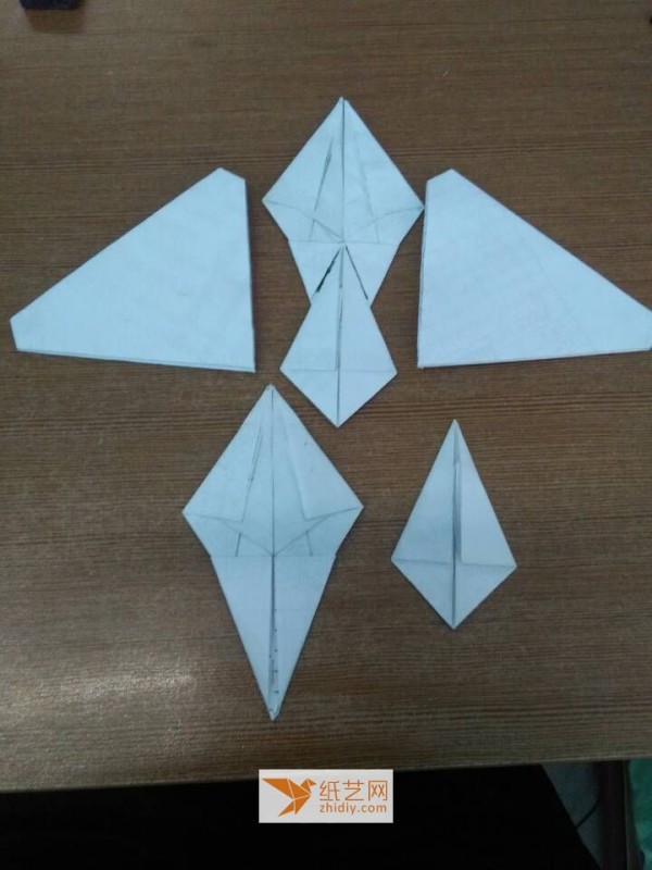 Parent-child handmade origami airplane model tutorial