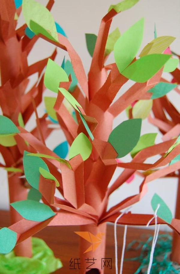 Beautiful handmade tree making tutorial for children