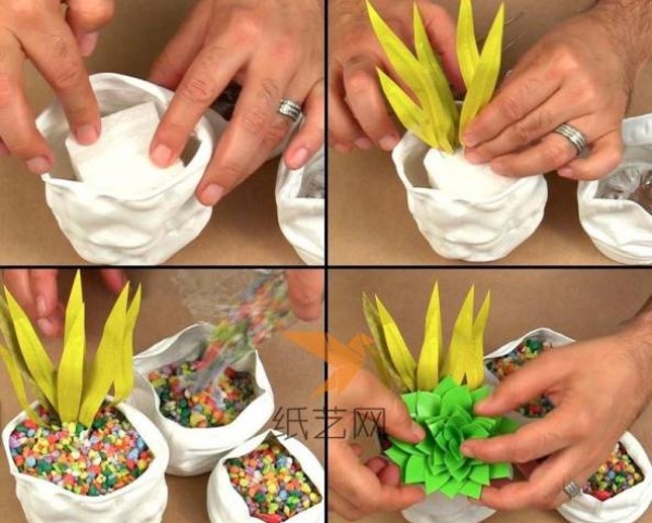 Tutorial on handmade decorative succulent plant simulation plants