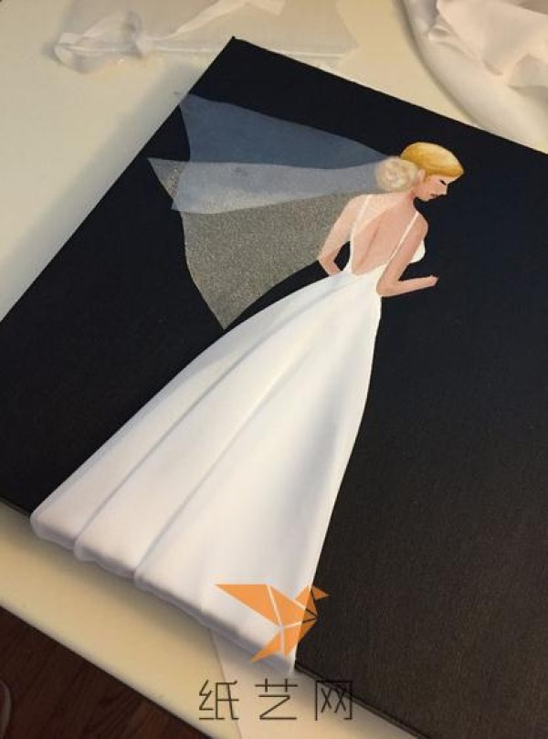 How about giving your own three-dimensional bridal decoration painting to your newlywed friends?