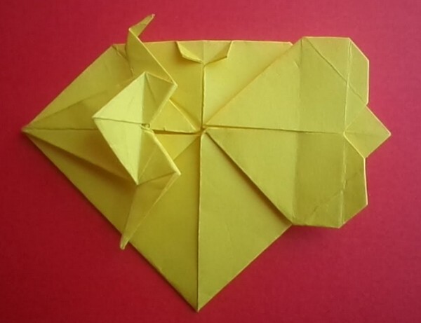 Origami crane origami heart combined origami tutorial