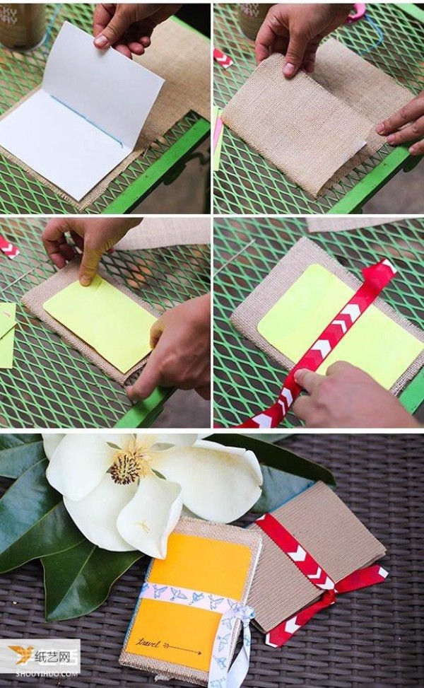 Tutorial on how to hand-make a personalized and exquisite travel diary gift