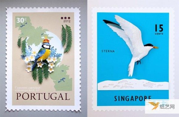 Beautiful and unique paper stamps created by Colombian artists