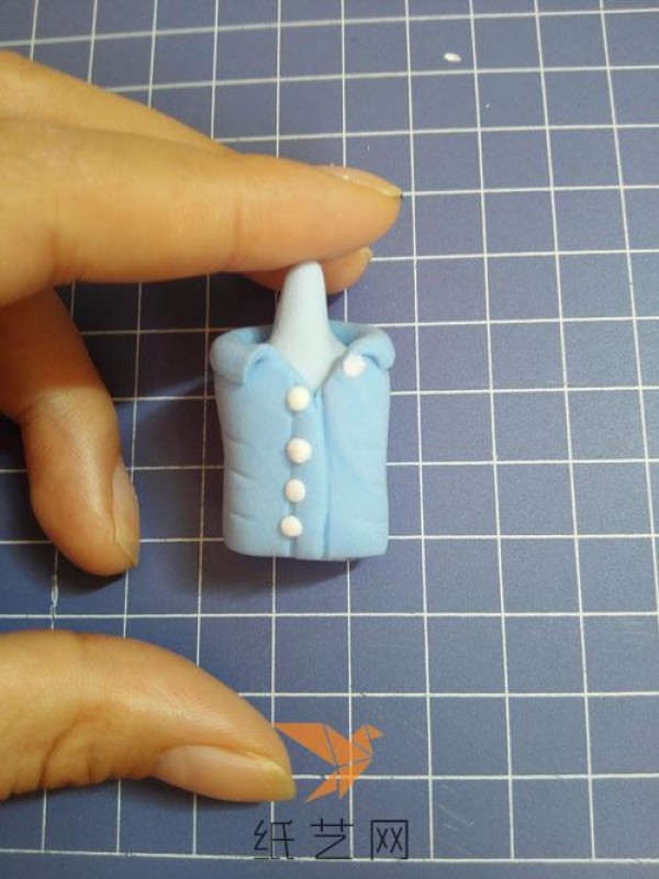 Clay tutorial for handsome boy in blue shirt