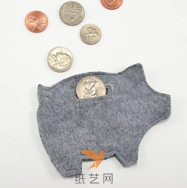 Cute piggy coin purse making tutorial