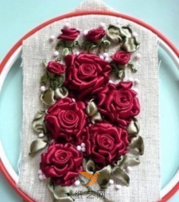 Ribbon embroidery rose tutorial embroidery fabric tutorial