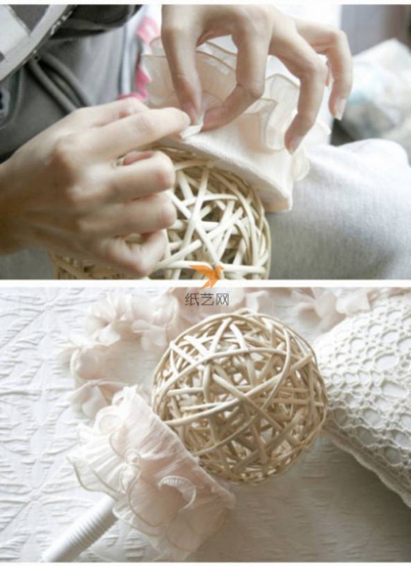 Tutorial on making beautiful and romantic fabric bridal bouquet