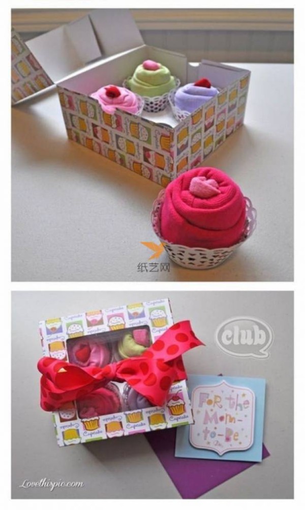 Fabric Art teaches you how to make baby clothes into flower shapes and put them into gift boxes. Creative Fabric Art Tutorial