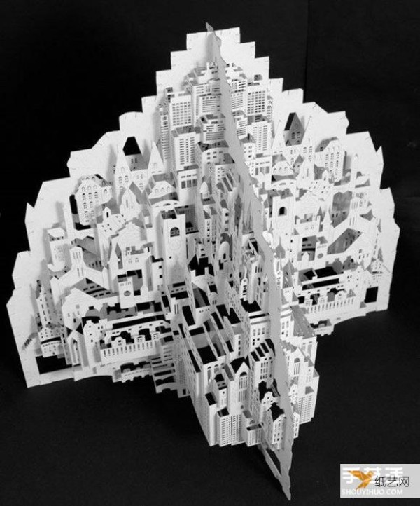 Appreciation and appreciation of pictures of models of particularly exquisite A4 paper sculptures