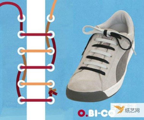 The best and most practical method of tying shoelaces. Illustrations of 9 shoelace tying methods.