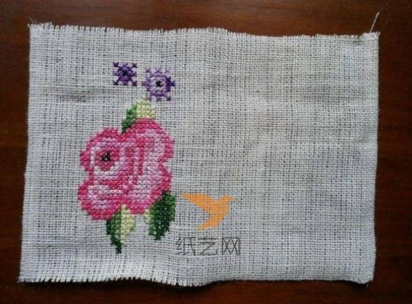 Cross stitch clutch bag making tutorial