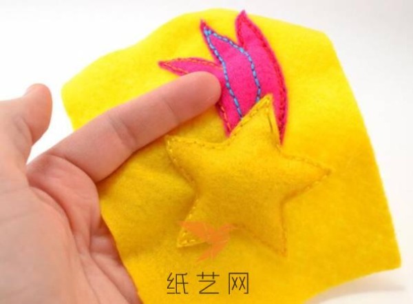 Cute three-dimensional meteor fabric making tutorial