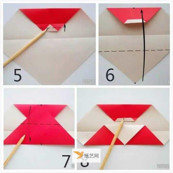 Simple Tutorial for Kids to Fold Santa Claus