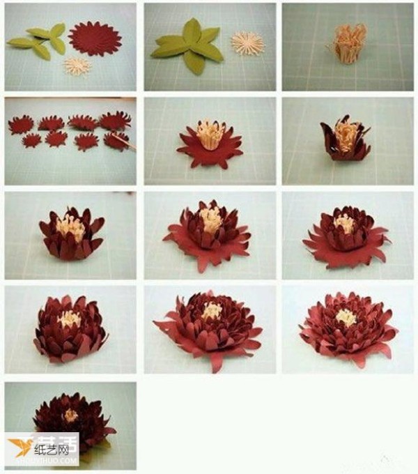 8 ways to make beautiful three-dimensional paper flowers with illustrations