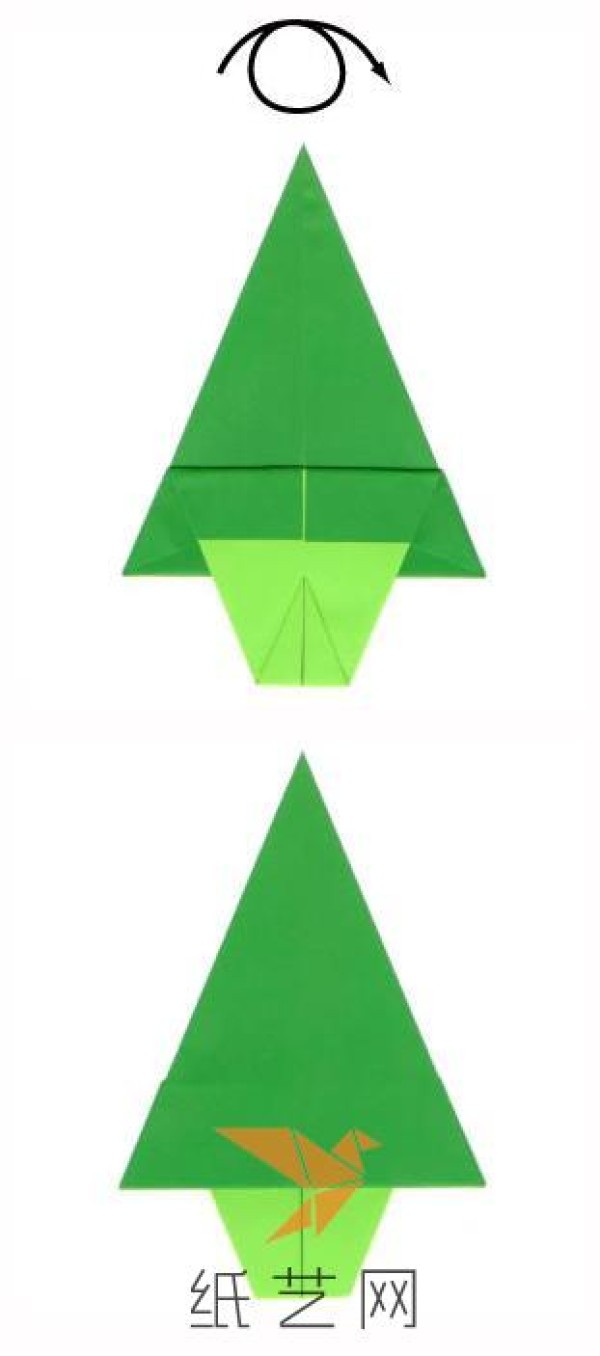 Christmas handmade origami Christmas tree making tutorial