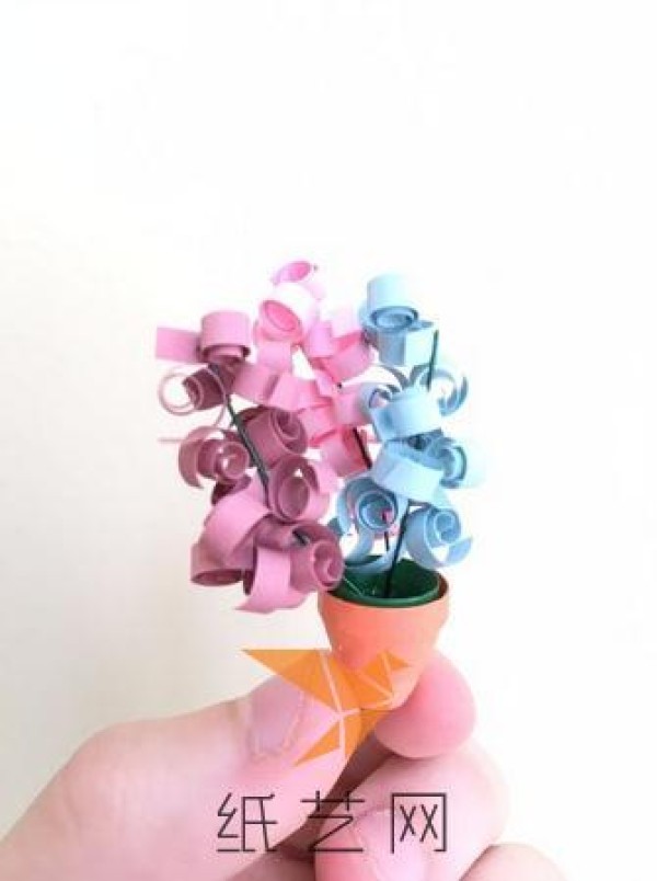 Tutorial on making small and cute paper bonsai plants