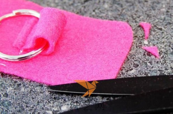 Cute non-woven key chain bag making tutorial