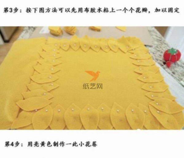 Nonwoven Sunflower Pillow Making Tutorial Nonwoven Tutorial