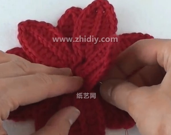 Christmas Crochet Poinsettia Handmade Flower Making Tutorial