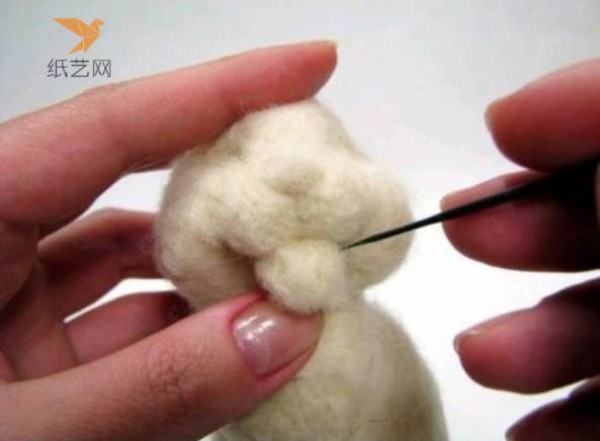 Wool Felt Tutorial: You can also make a cute wool felt bunny with the same excellent results.