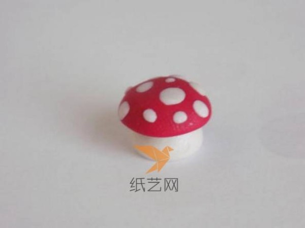 Cute ultra-light clay mushrooms handmade tutorial for children