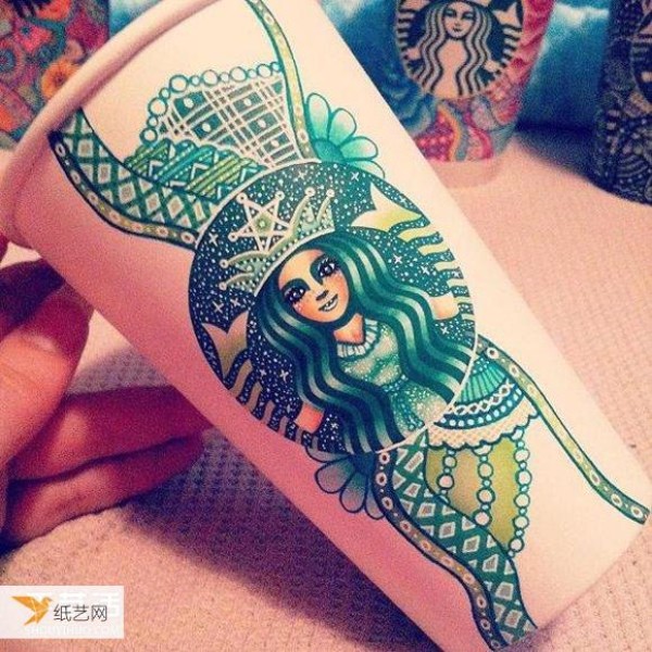 Painted fantasy-style Starbucks paper cups you’ve never seen before