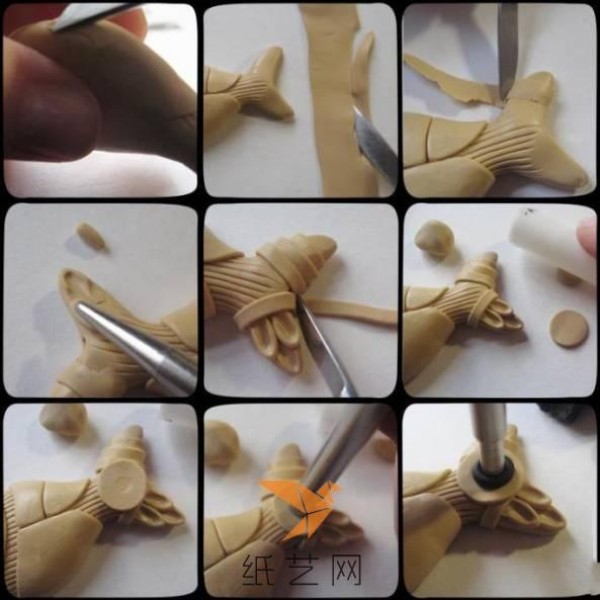 Mechanical style ultra-light clay fish Valentine’s Day gift making tutorial