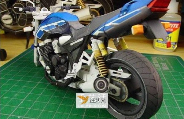 Comprehensive appreciation of YAMAHA XJR1300 classic motorcycle paper model