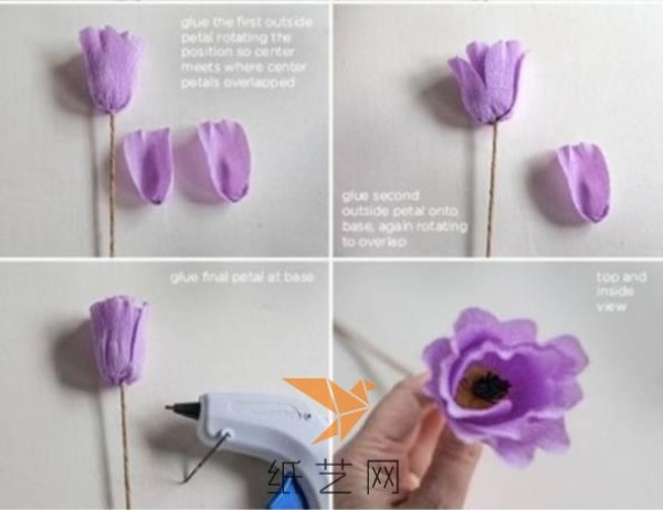 Paper art tulip making tutorial paper art tutorial