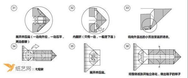 Detailed illustration of how to use the dollar bill folding paper camera