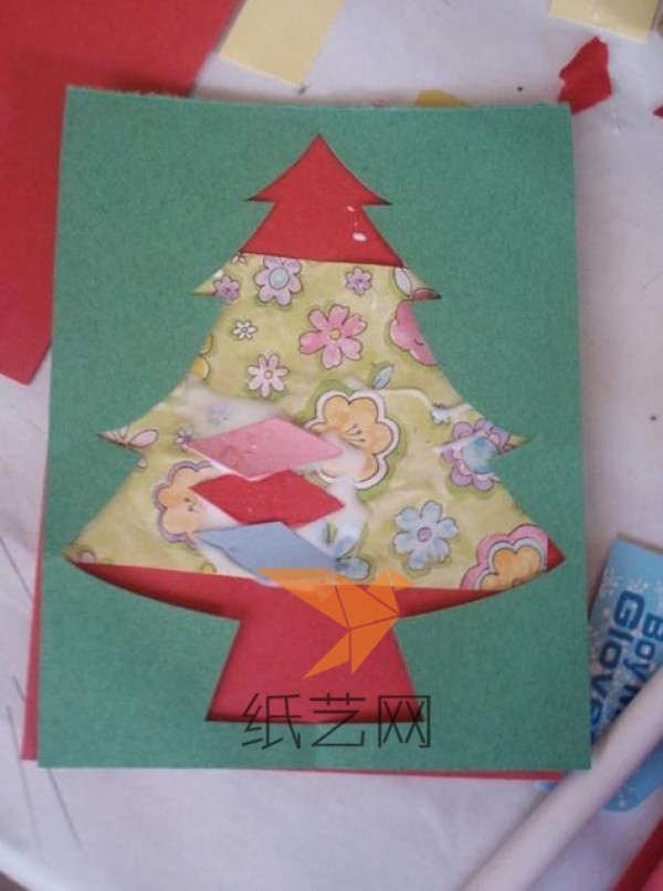 Tutorial on handmade Christmas cards for children