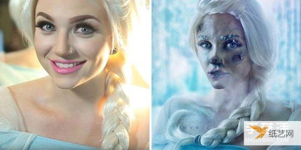 This is the real bloody fairy tale makeup that scares people to death.