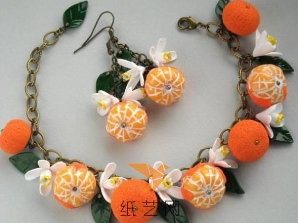 Tutorial on cute little oranges made with super light clay