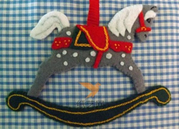 Cute non-woven pony Christmas decoration DIY tutorial