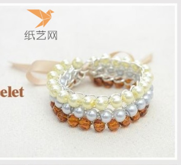 Beading tutorial Yundanfeng light beaded bracelet making tutorial