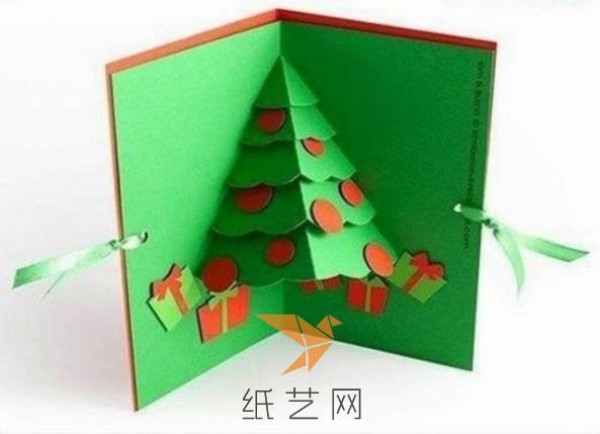 Christmas handmade paper-cut three-dimensional Christmas card making tutorial