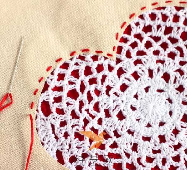 Tutorial on making beautiful heart-shaped shopping bags