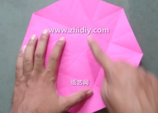 DIY three-dimensional origami diamond origami video tutorial