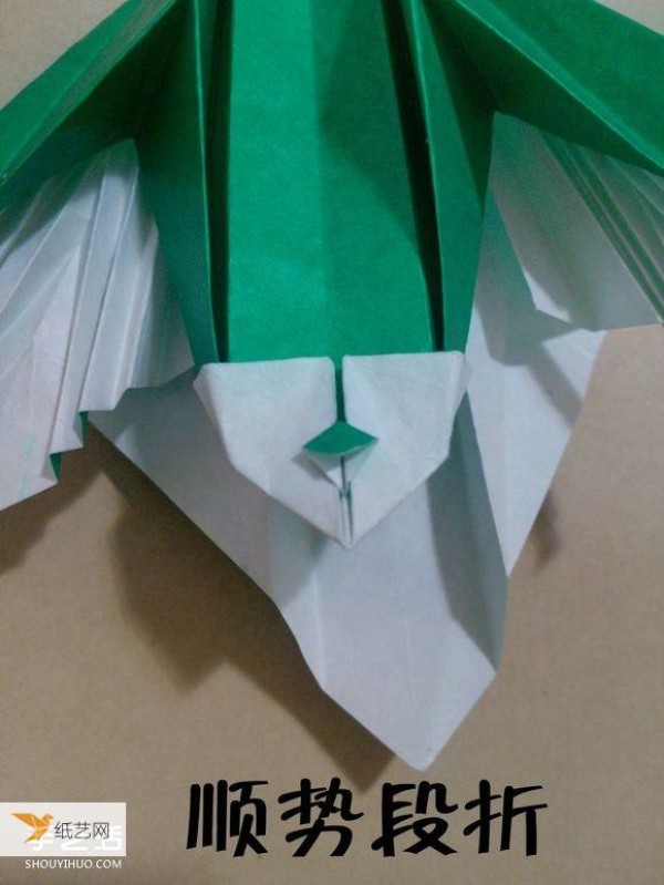 The origami illustration of SpongeBob SquarePants’ boss that looks super complicated