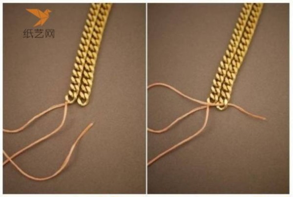 Beading Tutorial Rose Gold Metal Chain Beaded Combination Necklace Making Tutorial