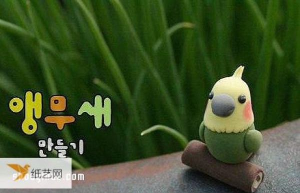 Steps to make a cute parrot with soft clay