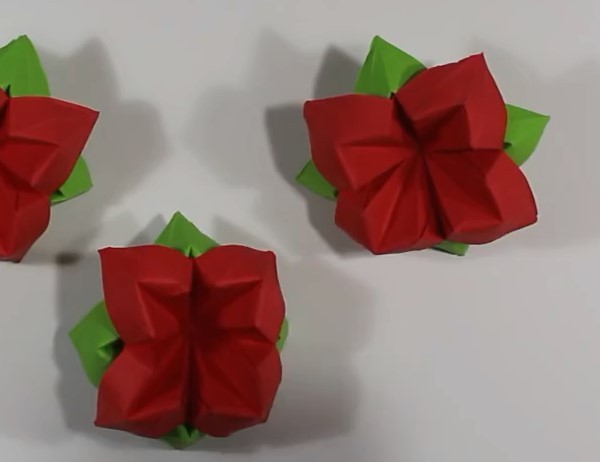 Simple handmade origami flower making tutorial