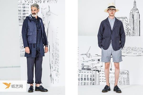 A playful mix of Japanese and American styles, 2017 spring and summer men’s collection display