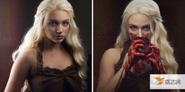 This is the real bloody fairy tale makeup that scares people to death.