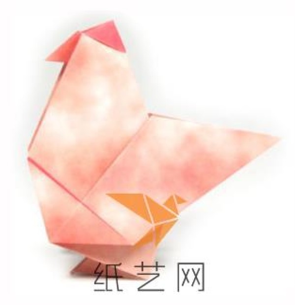 Year of the Rooster origami hen handmade origami tutorial