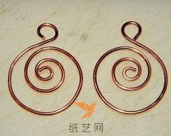 Elegant and elegant hand-wound DIY earrings making tutorial